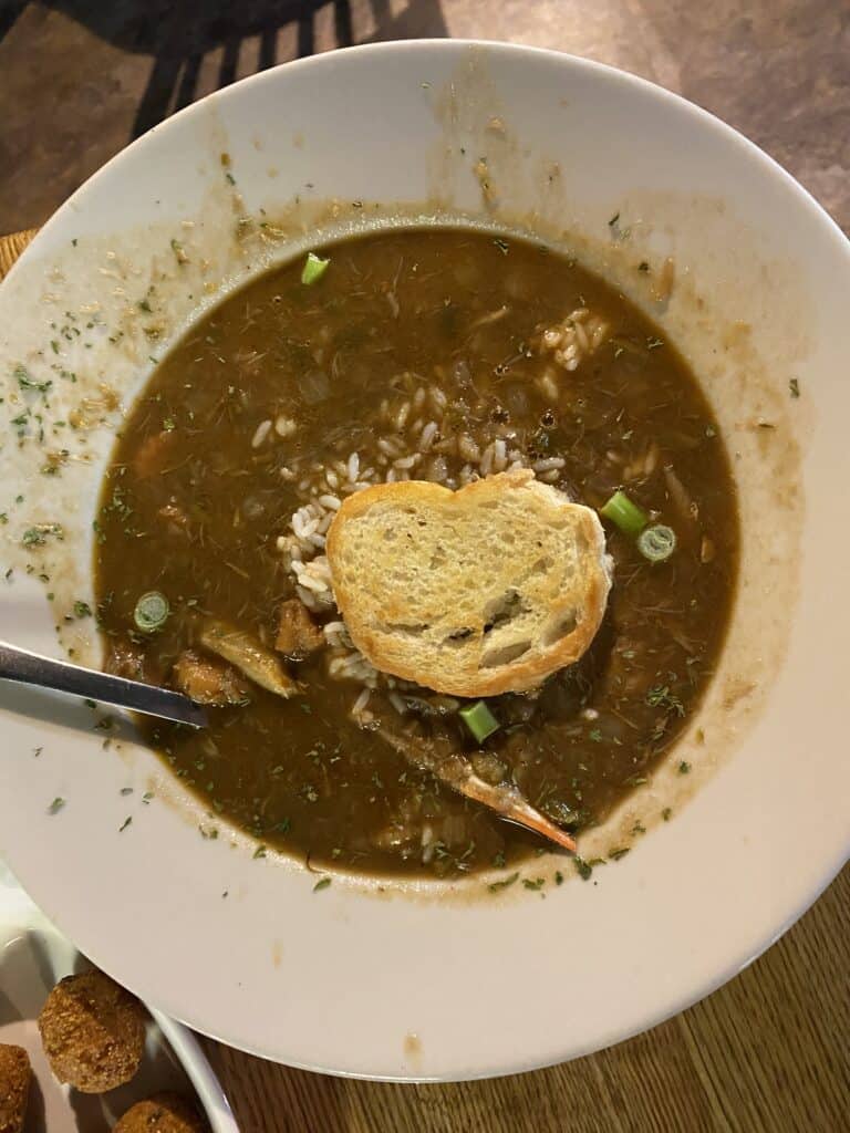 gumbo at one of the best restaurants in Ruston.