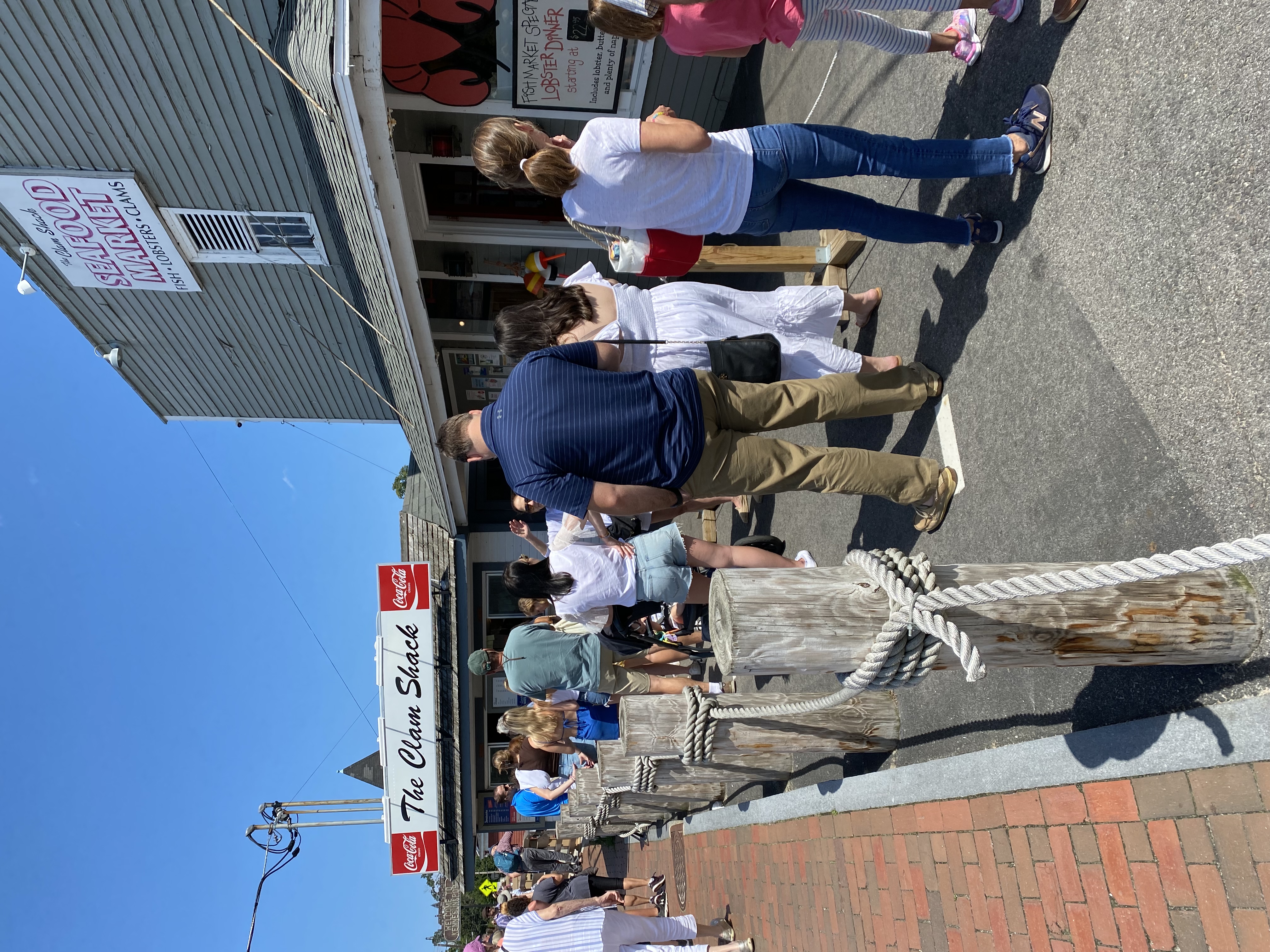 long line outside the Clam Shack  in Kennebunkport