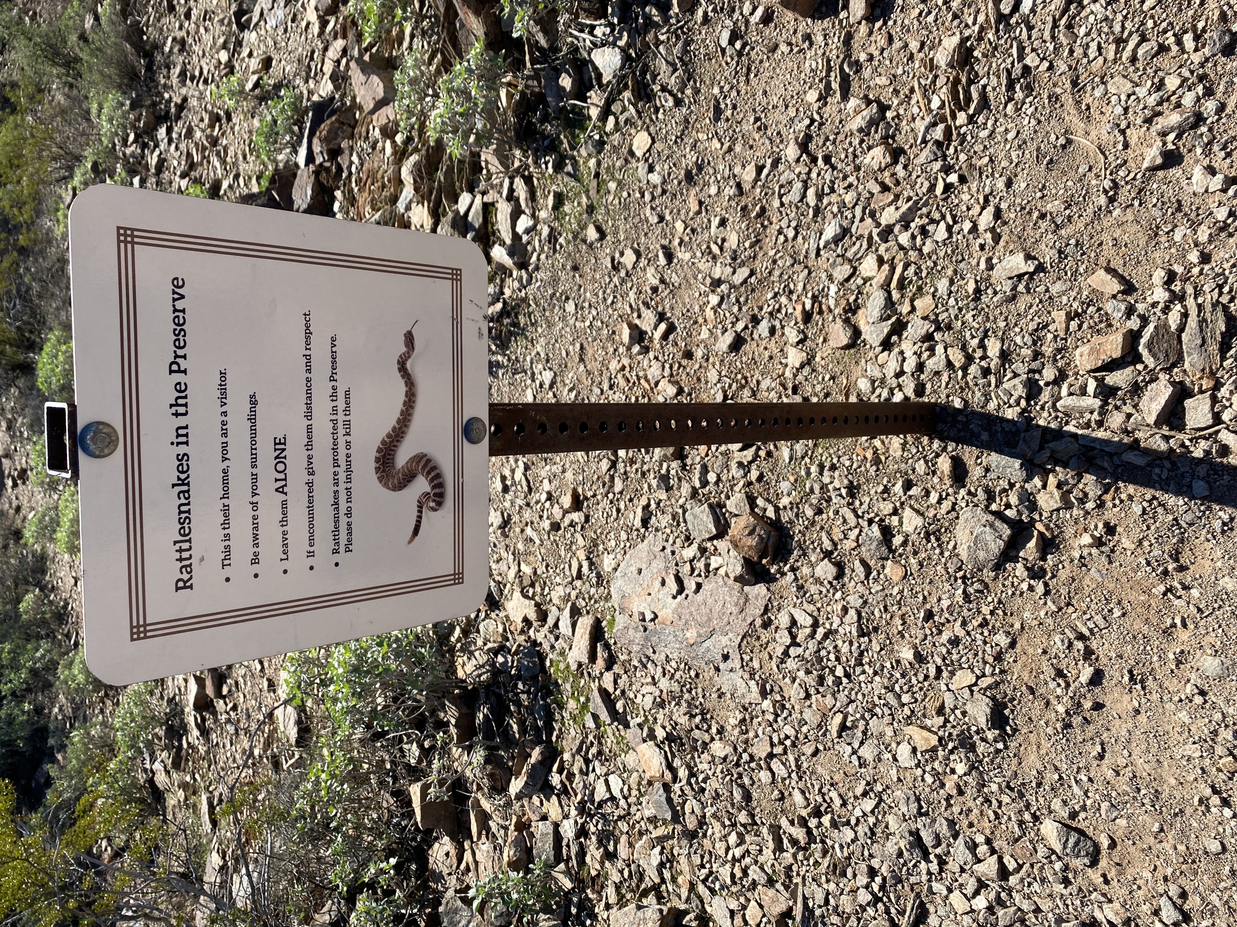 desert trail sign