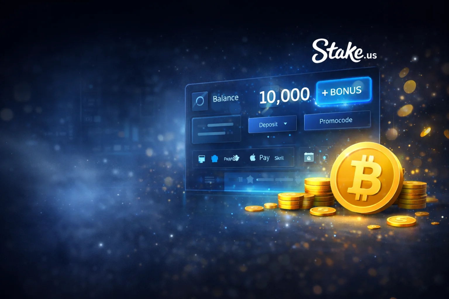 Interface de Stake casino